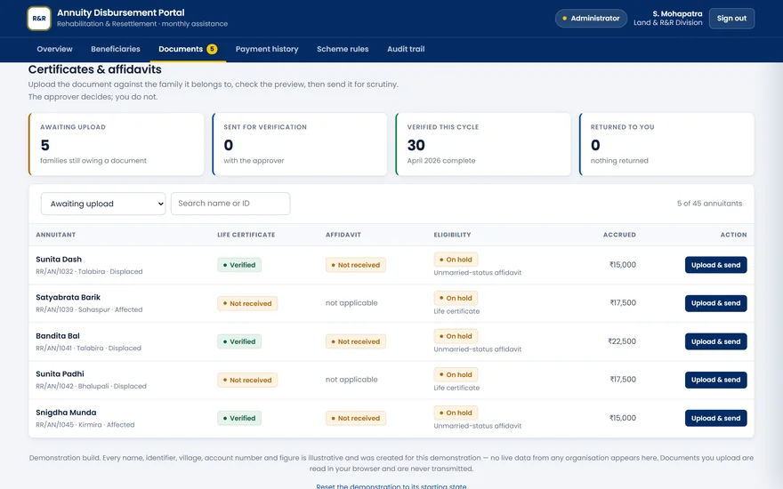 Annuity Disbursement Portal